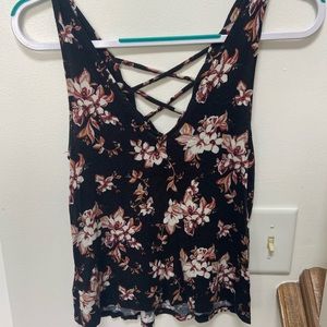 American Eagle Floral Tank Top